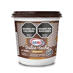 DULCE DE LECHE  REPOSTERO POTE x  1 Kg. x 6  (Plástico)